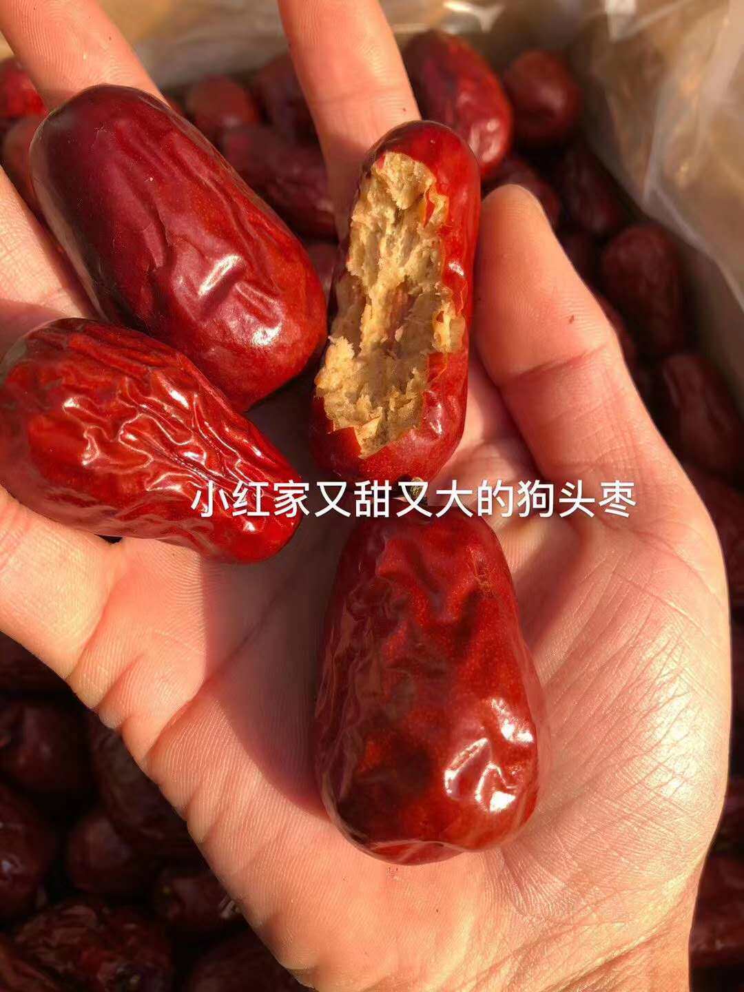 红枣狗头枣紫枣黑枣5斤65元包邮陕北枣妹子小红