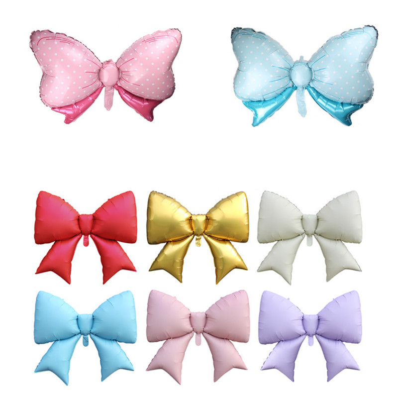 磨砂蝴蝶结气球拍照气球