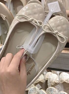 marcha芭蕾舞鞋香港四季女单鞋蝴蝶结圆头平底浅口鞋百搭气质淑女