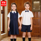 六一儿童节合唱演出服小学生校服主持衬衫 小学生校服毕业班服 套装