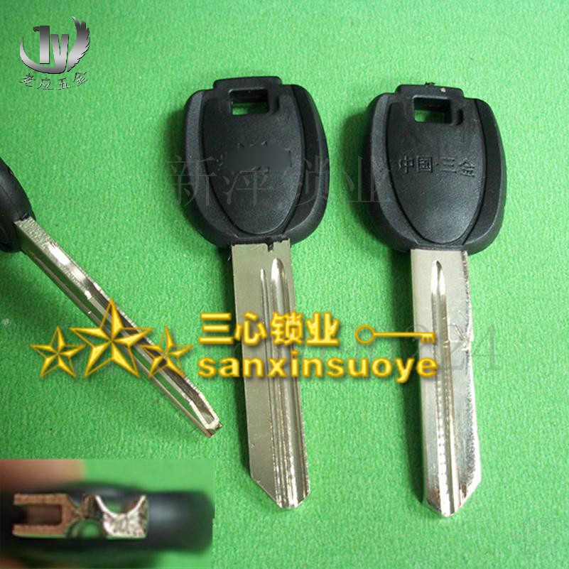 胶11正 大手把双排钥匙胚 双开齿钥匙毛坯防盗门钥匙胚 步