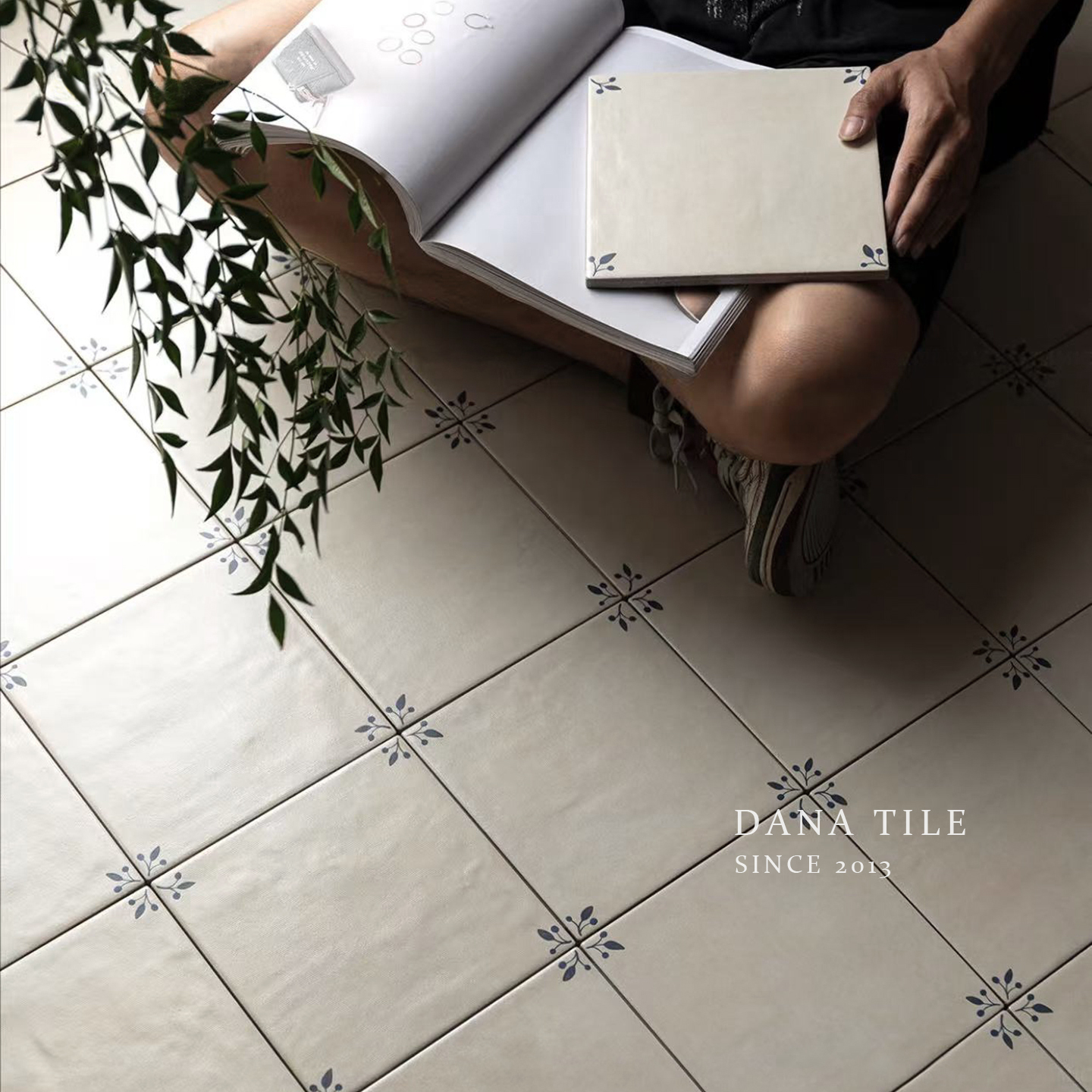 包豪斯风花砖法式复古卫生间瓷砖