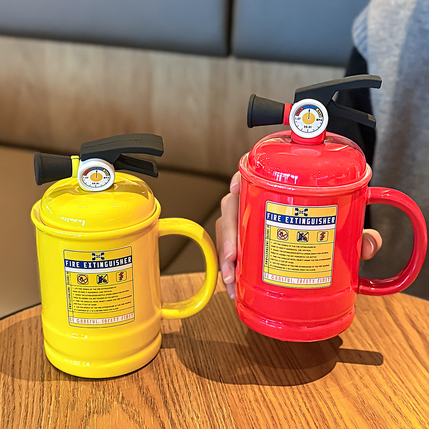 灭火器陶瓷杯创意个性稀奇古怪杯子丑到爆马克杯办公室咖啡情侣杯