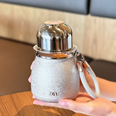 钛保温杯女生2025巨好看 水杯高颜值精致高级感咖啡杯吸管杯子