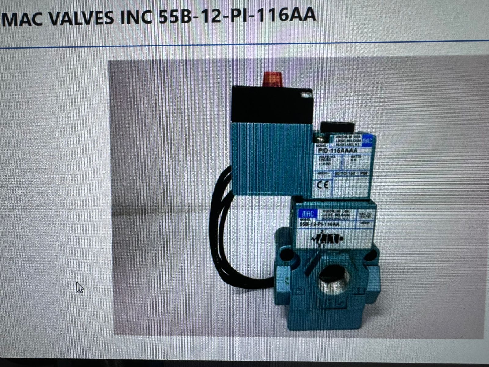 55B-12-PI-116AA电磁阀MAC