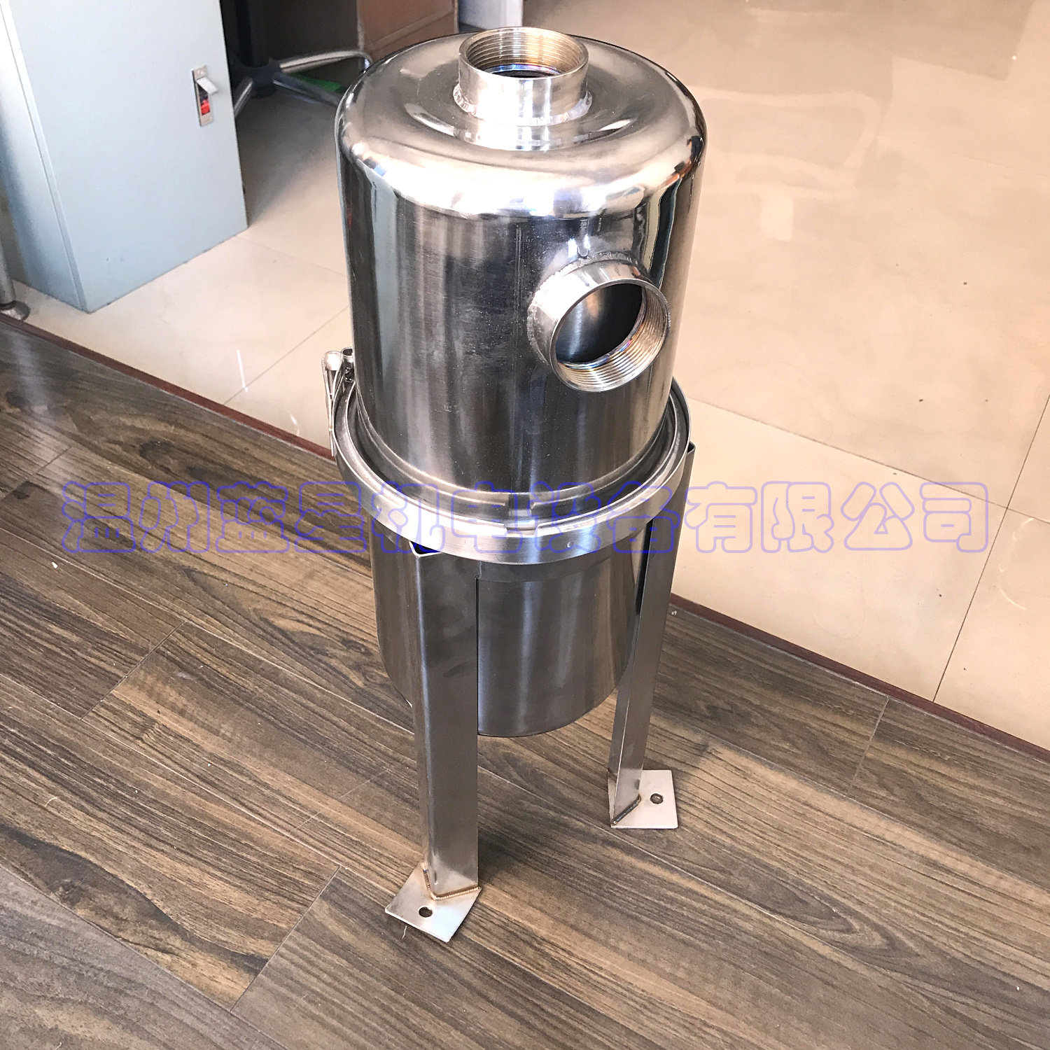蓝星不锈钢工业用耐腐蚀真空泵气水分离器汽水油水过滤器1/2 2寸