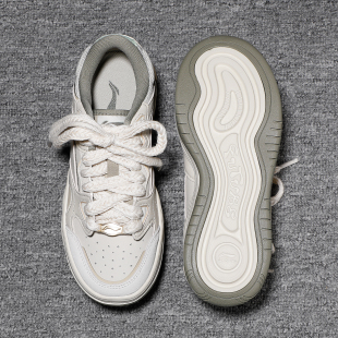 女2025春季 FLOW溶解鞋 新款 FUTURE AGCV008 拼色运动休闲鞋 李宁板鞋