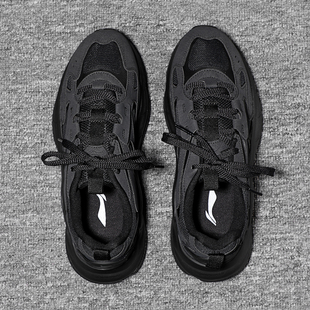 男款 运动鞋 2024冬季 潮流低帮耐磨老爹鞋 AGCU169 新款 李宁休闲鞋