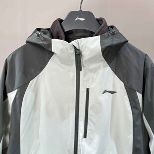 李宁男子外套2024冬季新款防风加厚加绒三合一运动风衣AWBU009