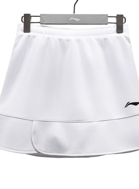 李宁中国羽毛球系列简约亲肤2025新品女子速干凉爽裤裙ASKS144