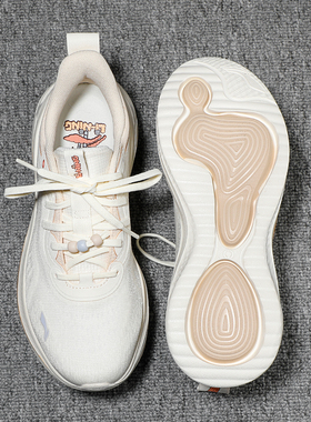 李宁SOFT GO 2 WMS运动休闲鞋女2025新款秋季舒适软底女鞋AGLV040