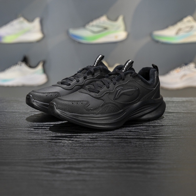 李宁2025秋季新款女轻风V2舒适防滑慢跑鞋回弹缓震透气休闲跑步鞋