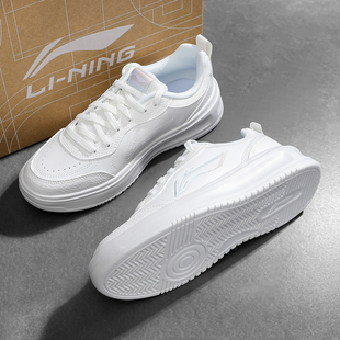 李宁运动鞋女款2026春季新款潮跃舒适软弹耐磨轻质板鞋经典休闲鞋