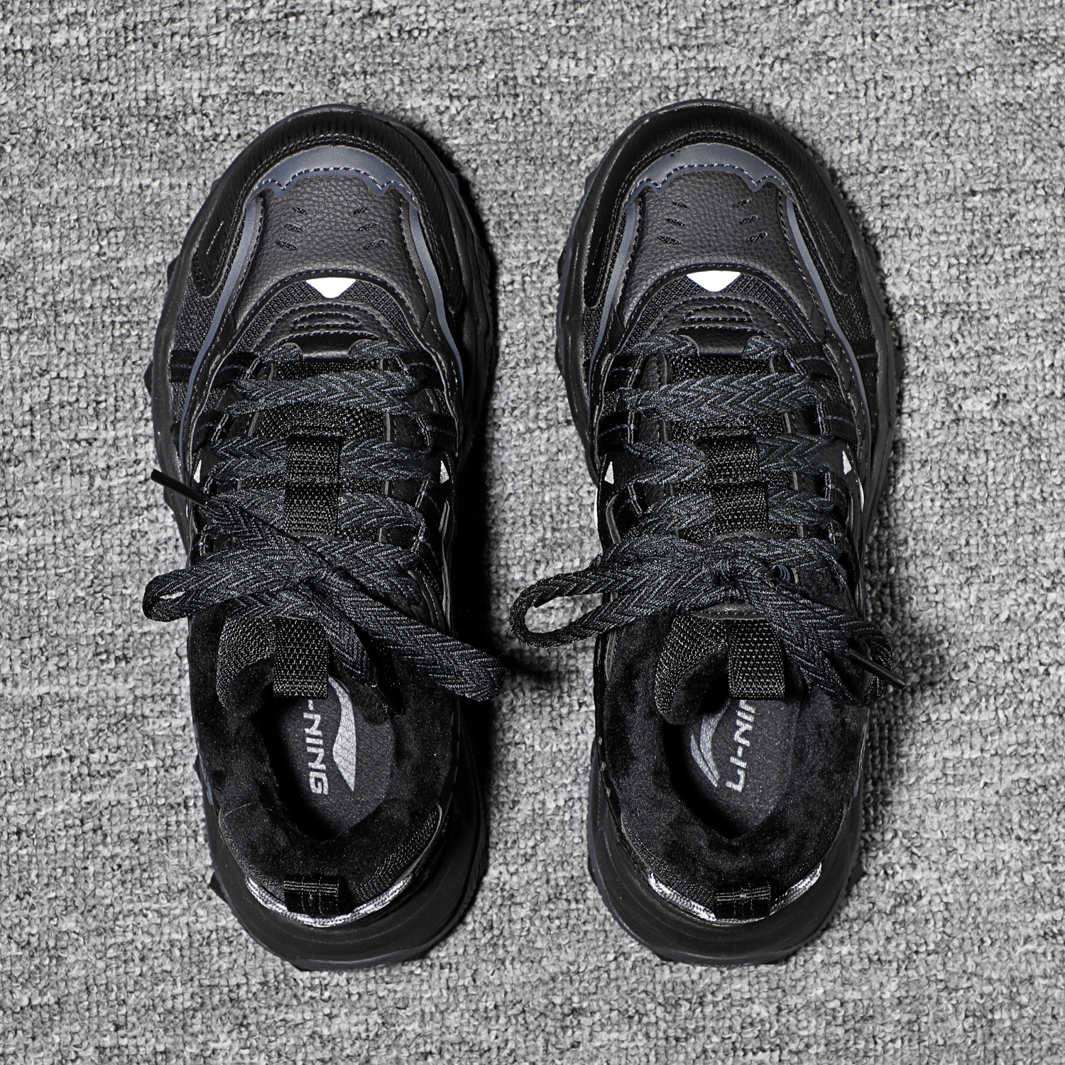 李宁加绒休闲鞋猫爪LITE