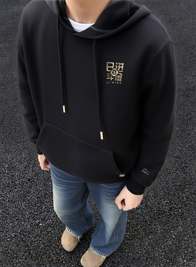 李宁2026马年新年款日进斗金连帽套头衫舒适运动休闲卫衣AWDW111