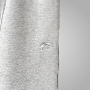 李宁长裤2025春季新款日进斗金系列男子圣诞束脚宽松卫裤AKLV097