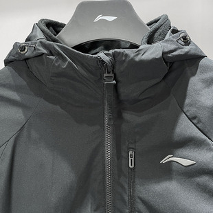 李宁运动冲锋衣男2024冬季新款三合一可拆卸防风三防外套 AWBU009