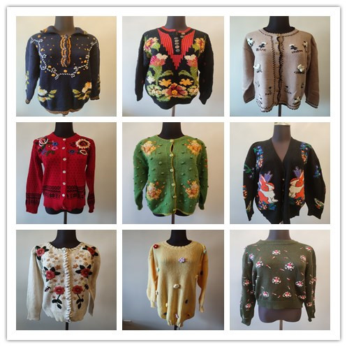 C19vintage古着毛衣开衫外套