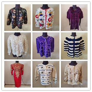 C11vintage古着毛衣外套女秋冬款 小众宽松日系百搭复古慵懒风上衣