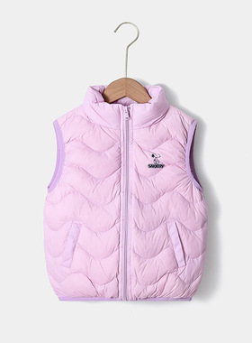 品牌三折特价撤柜90白鸭绒立领背心女童冬季外穿羽绒马甲潮 XY929