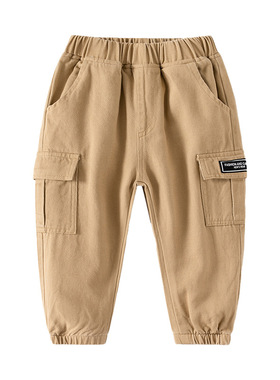 特价撤柜童装春季新品裤子男童长裤宝宝贴标时尚休闲裤子kz3413