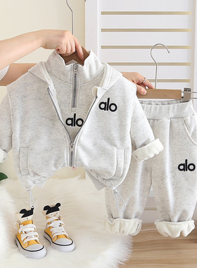 品牌三折特价撤柜秋冬款0-4岁婴幼儿加厚夹棉保暖三件套 YT255201