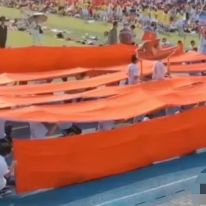 学校运动会开幕式道具红色七彩色丝带红绸带彩带舞蹈红绸布加厚缎