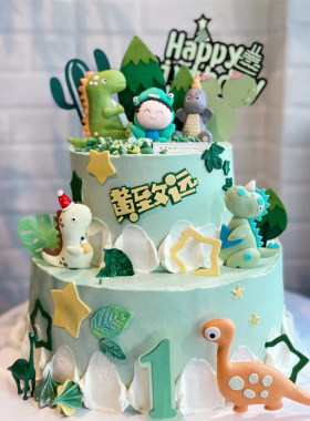 软陶生日帽恐龙恐龙蛋宝宝儿童