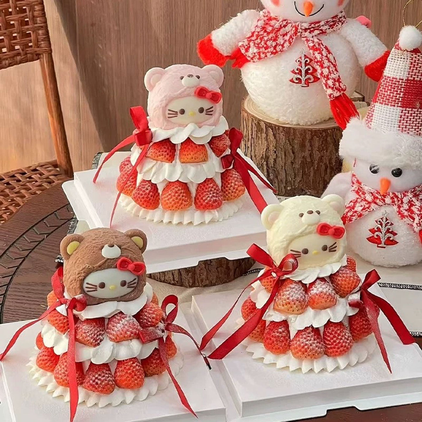 小红书同款圣诞新年烘焙蛋糕装饰草莓kitty可爱熊头KT蝴蝶结丝带,节庆用品/礼品,节日装扮用品,淘宝优惠券,粉丝福利购,淘宝优惠卷