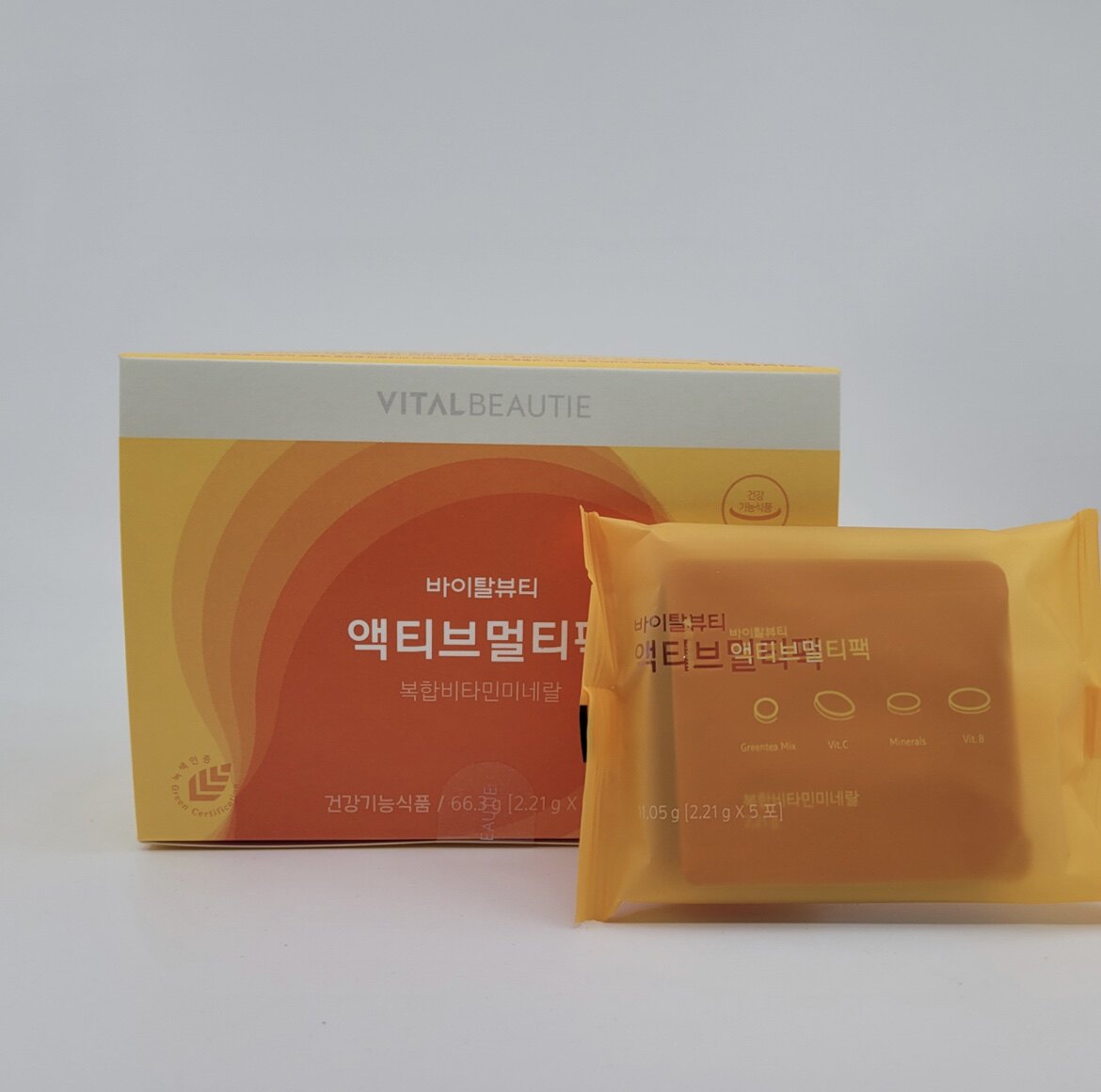 韩国直邮实名报爱茉莉太平洋VB内可美综合维生素便携复合维生素包