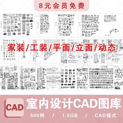 2025新款CAD图库室内设计家装家具平面中式欧式施工图动态素材库