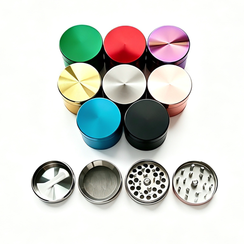 跨境4层磨烟器40mm斗草研磨器手动磨草器全金属研磨器grinder