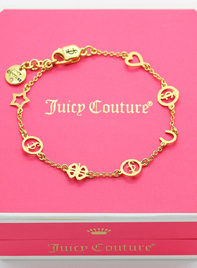 爱心四叶草字母星星多坠薄片手链