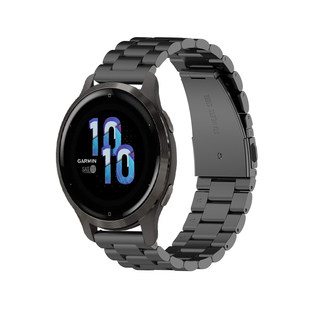 适用佳明Garmin Active6/5手表带金属钢带商务休闲男款米兰尼斯