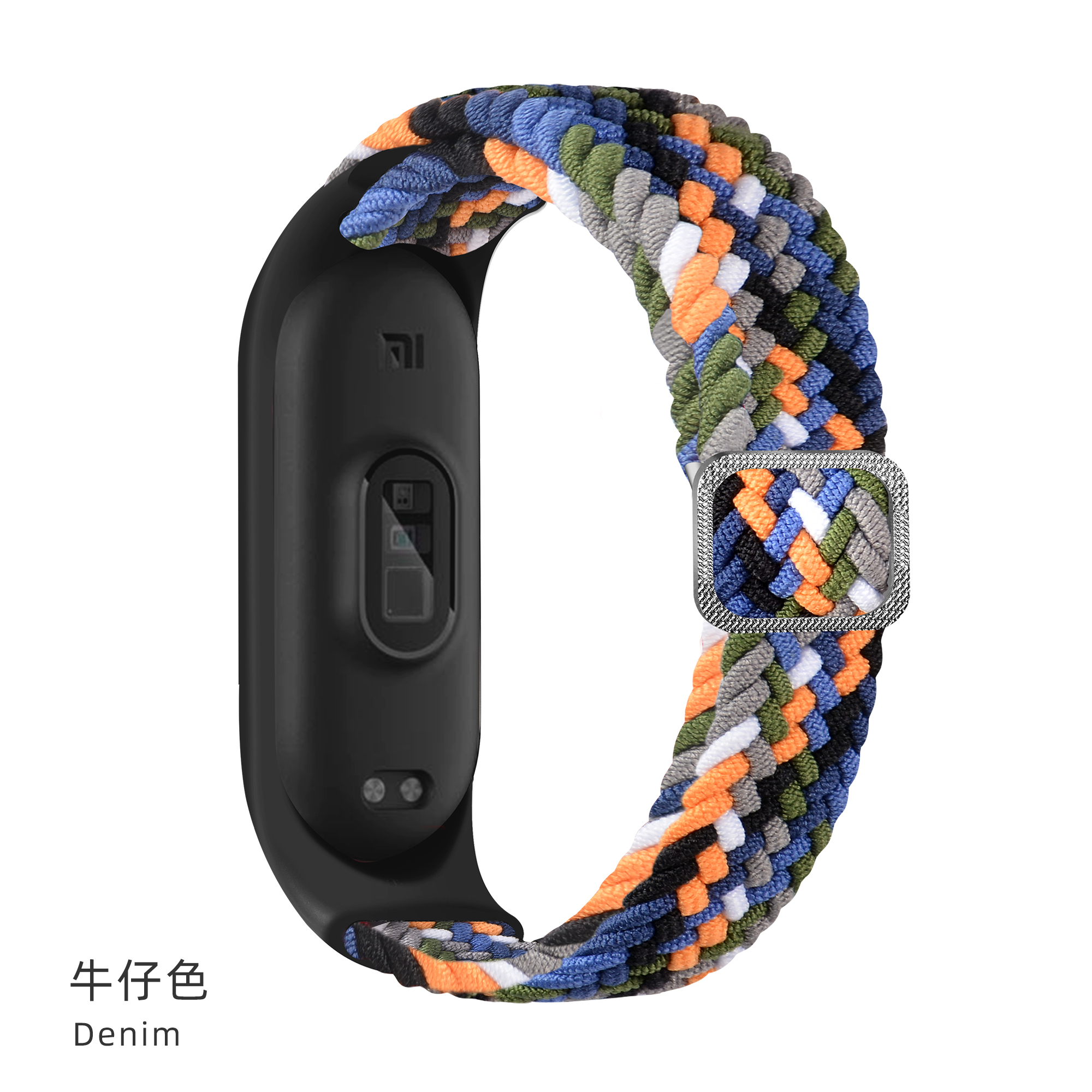 适用小米手环9/8腕带3/4NFC版尼龙编织表带运动替换带Miband7/6代