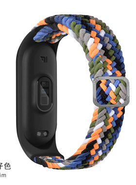 适用小米手环9/8腕带3/4NFC版尼龙编织表带运动替换带Miband7/6代