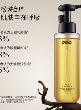 哆哌120ml卸妆油深层清洁温和不刺激眼唇脸三合一植物基底乳化快