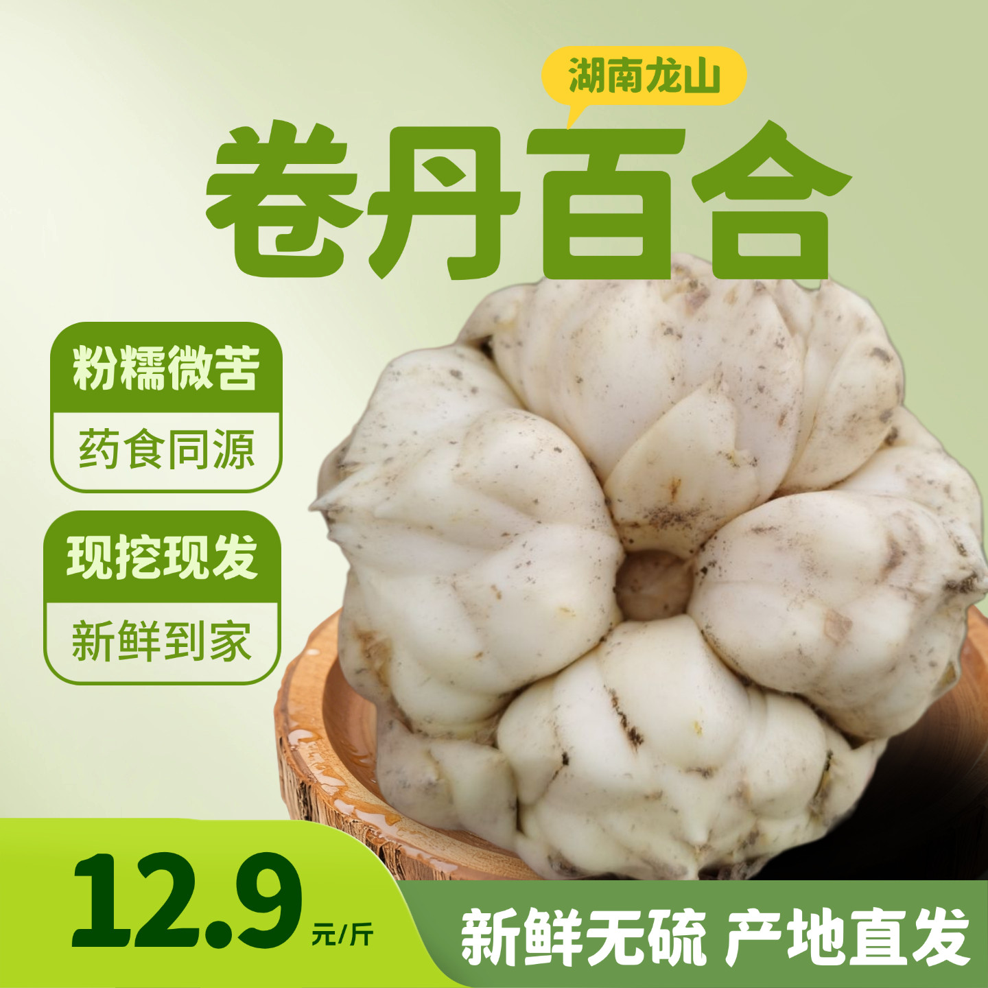 新鲜龙山卷丹百合微苦药用百合湖南湘西土特产非宜兴百合龙牙百合