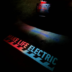 pro改装 play 配件 小牛车贴nxt投影灯渐变色改色贴纸小牛umax