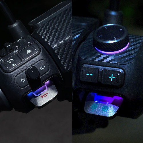 适合小牛nxt电动车把手旋钮位置透光改色贴纸装饰改装车贴配件