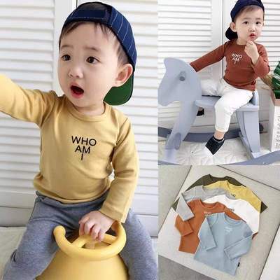 纯棉t恤祺诗泊圆领休闲长袖童装