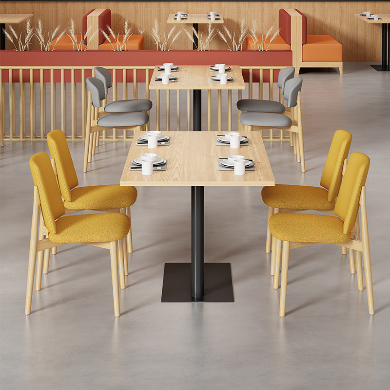 实木简约家用餐椅一桌四椅