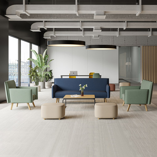 办公沙发商务简约会客接待休闲单人三人位组合洽谈沙发轻奢高级感