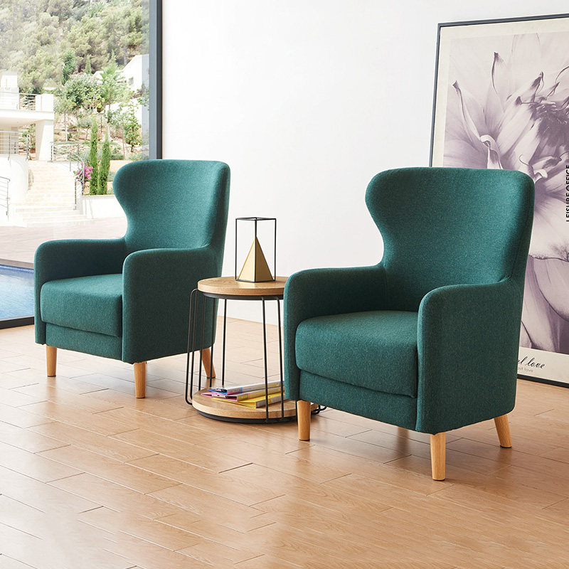 阳台一桌二椅网红轻奢接待大厅办公会客休闲椅图书馆洽谈桌椅组合