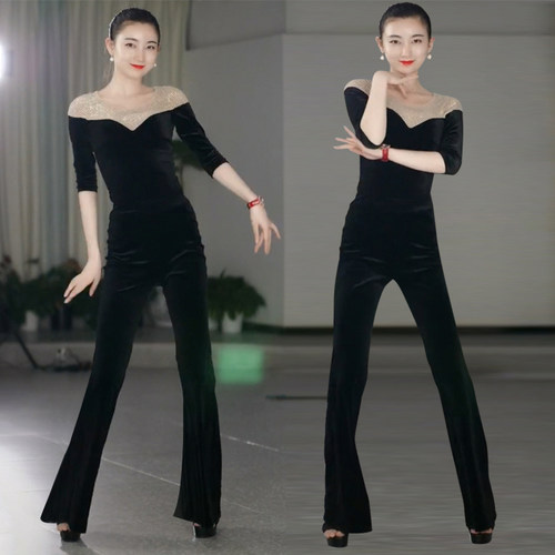 思娴礼仪暗扣连裆莫代尔训练服