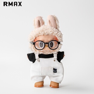 RMAX拉布布马卡龙搪胶公仔泡泡玛特17cm娃衣一代三代labubu娃衣服