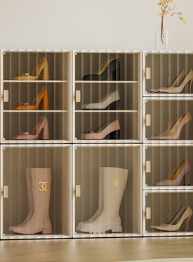 RMAX亚克力鞋盒球鞋收纳盒塑料磁吸透明鞋柜鞋子收纳神器鞋盒鞋墙