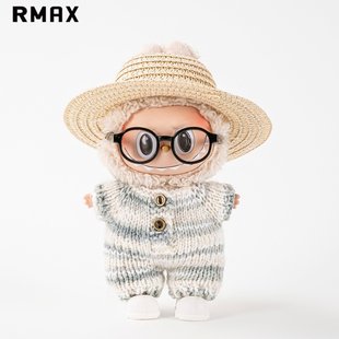 RMAX拉布布一三代娃衣搪胶17cm衣服labubu礼物套装马卡龙手工服装