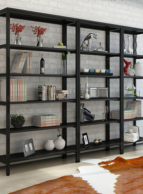 书架落地多层置物架阳台客厅厨房收纳架储物陈列架铁艺展示架货架