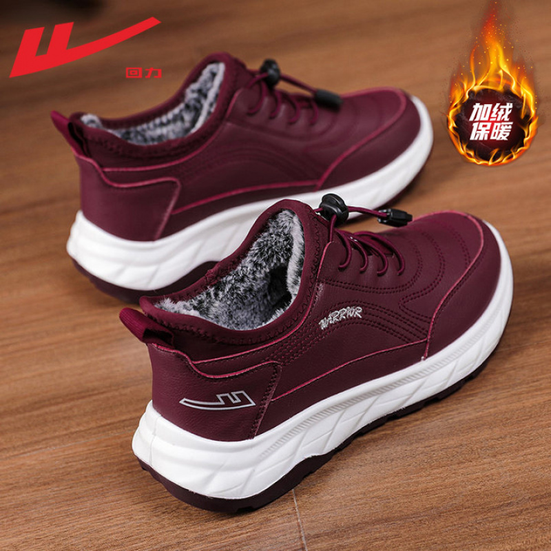 回力棉鞋女冬季2025新款加绒加厚